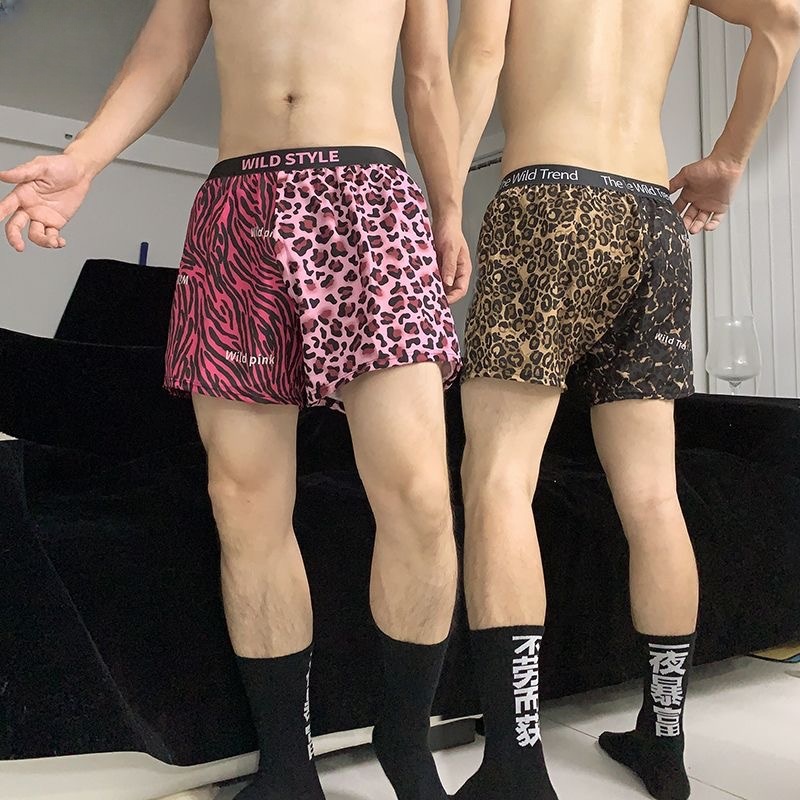Boxer Brief Pack Cotton - Men's Arrow Pants Pink Leopard Underpants