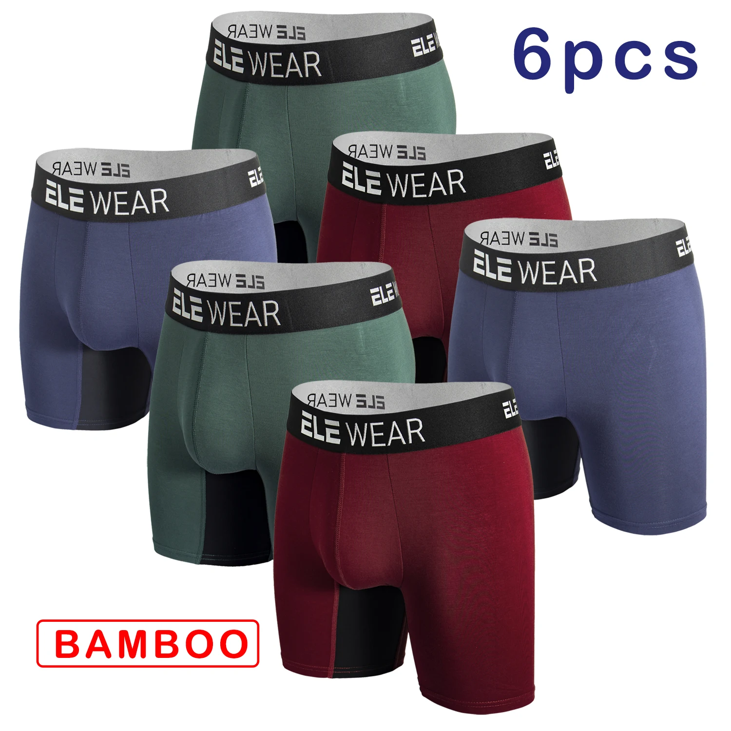 6 Pcs Bamboo Men Underwear Box - огляд і ціна Bamboo Fiber Trunk