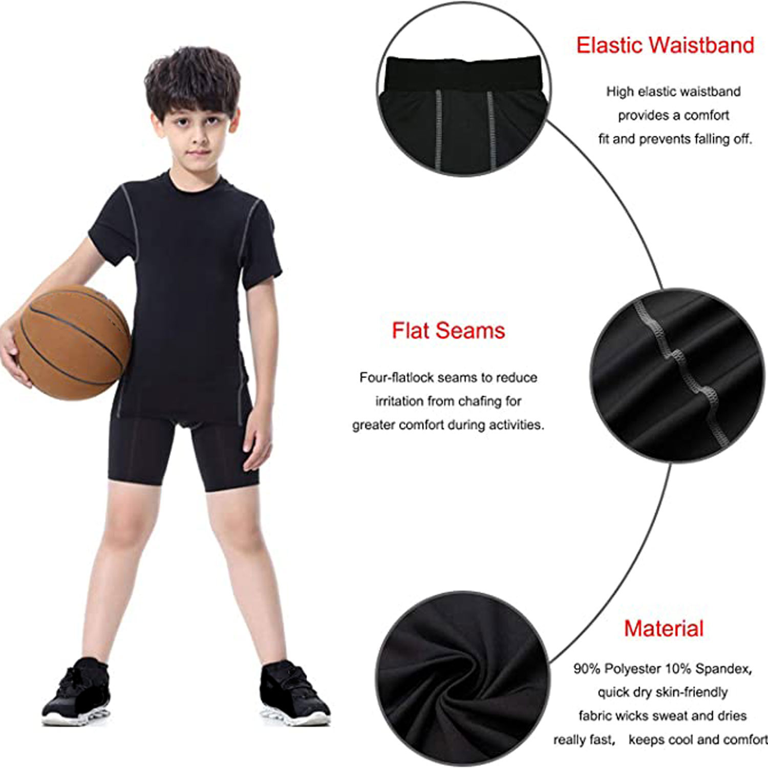 Youth Boys Compression Shorts  - огляд і ціна Compression Shorts Athletes
