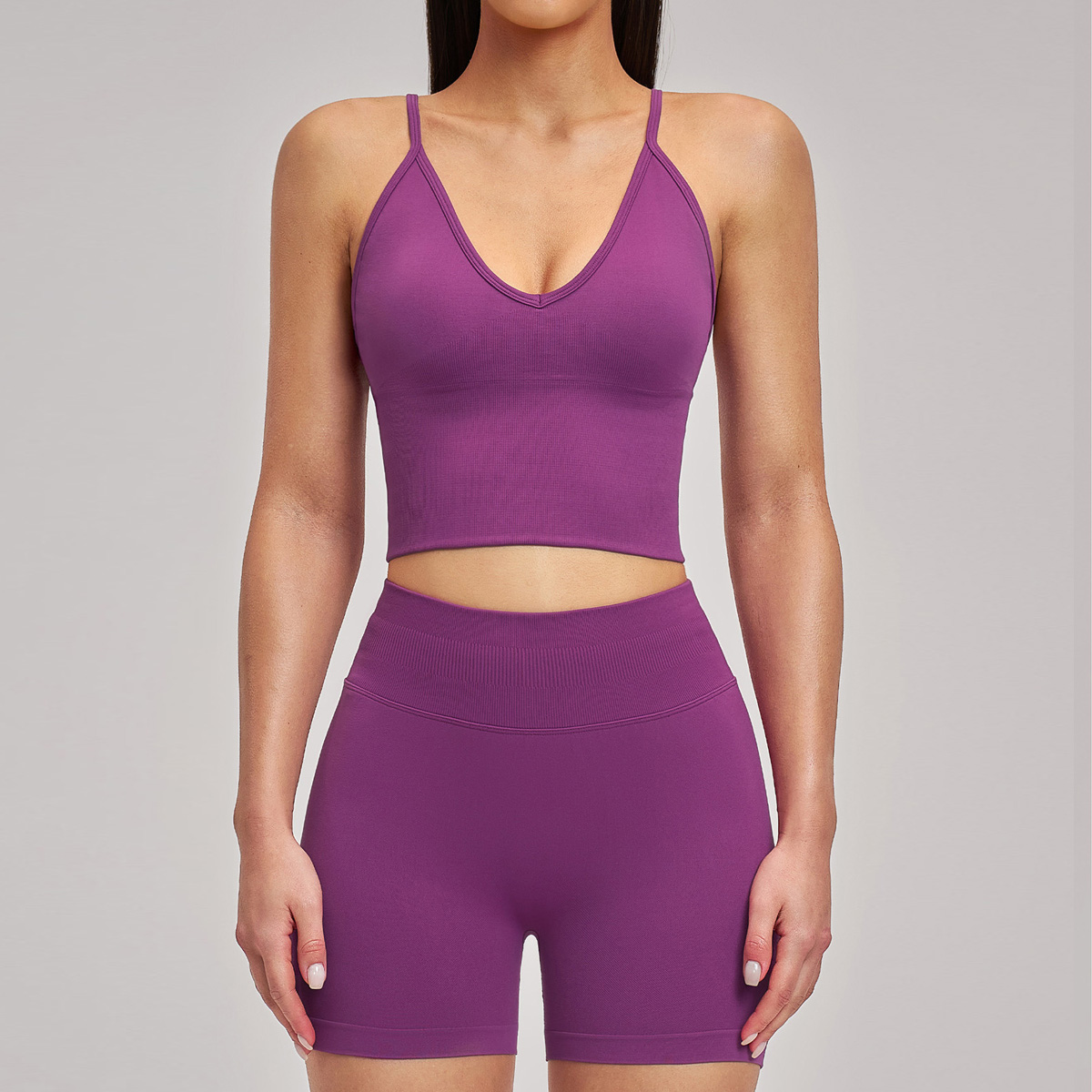New 2pcs Seamless Yoga Set Gym - огляд і ціна Compression Shorts Athletes