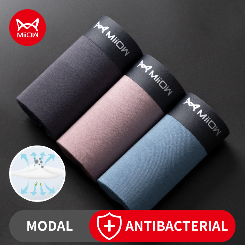 MiiOW 3Pcs Modal Sexy Men Unde - огляд і ціна Boxer Shorts Modal