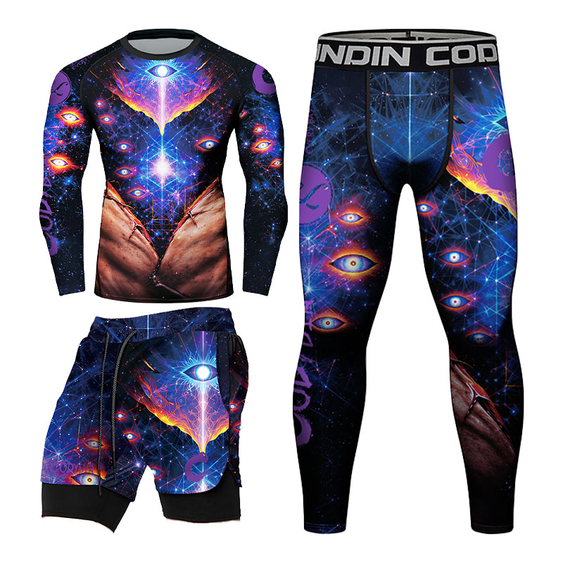 Mens Space Eye 3D Printed Quic - огляд і ціна Compression Long Pant
