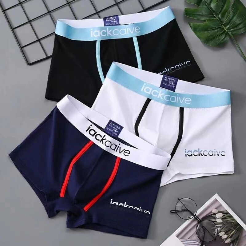 3Pcs Male Panties Cotton Men's - огляд і ціна Boxer Brief Pack Cotton