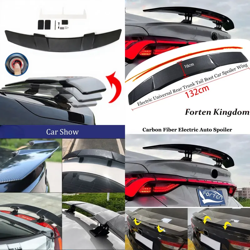 Carbon Fiber Spoiler Automatic - огляд і ціна Bamboo Fiber Trunk
