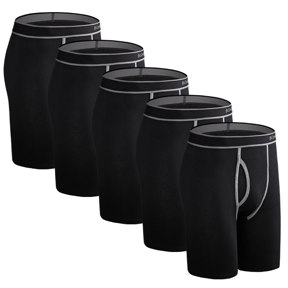 5pcs Long Boxer Mens Boxer Sho - огляд і ціна Boxer Shorts Modal